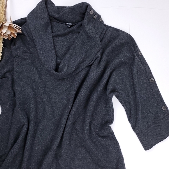 Rafaella Charcoal Batwing Oversize Sweater Sz 3X - Picture 6 of 8